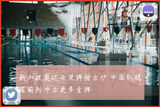 新加坡奥运会奖牌榜出炉 中国队稳居前列冲击更多金牌